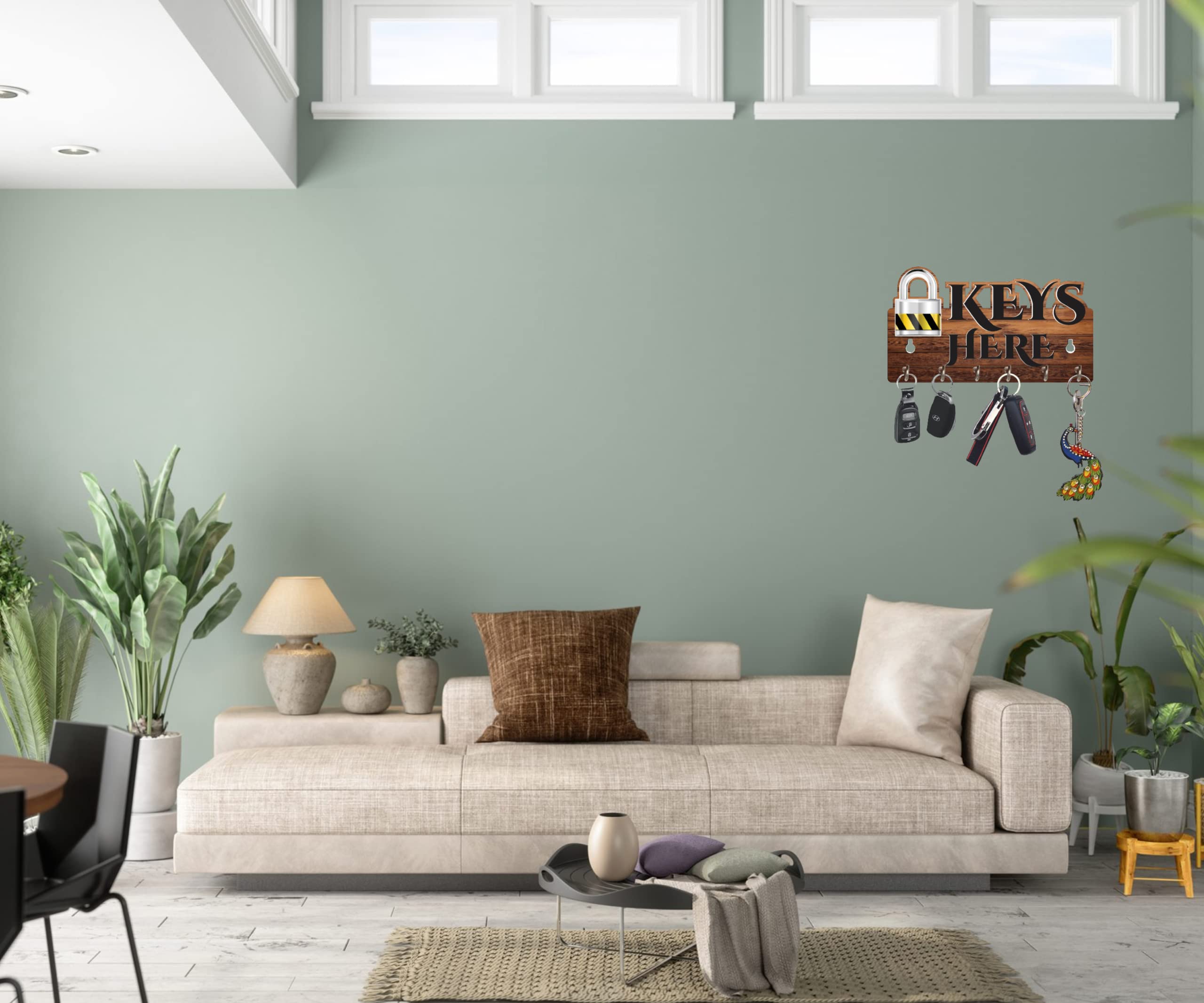 Stylish Key Holder - UV Printed Wall Decor -4