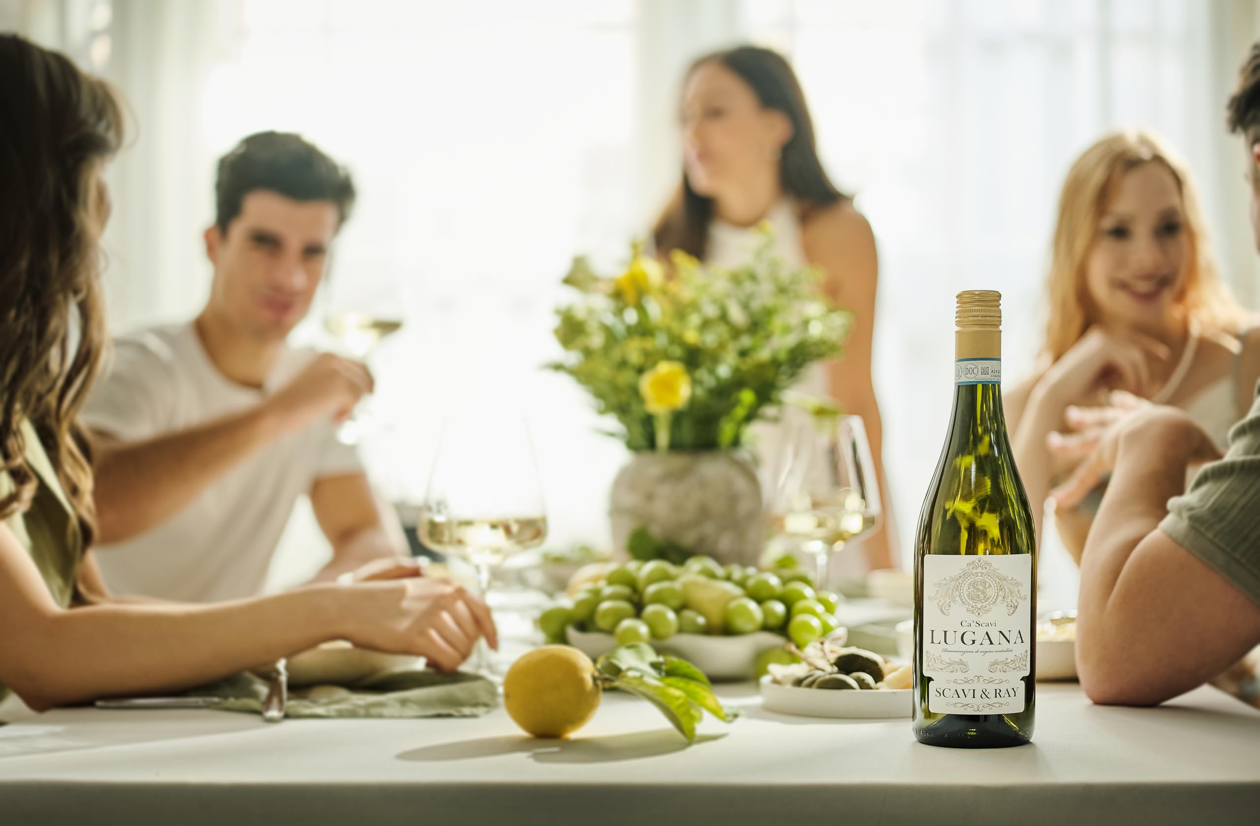 SCAVI & RAY Lugana DOC Weißwein 6 x 0,75l, trocken, erfrischend- blumiger Weißwein aus Italien, 13% Vol. Alkohol – Perfekt für die italienische Küche und Genießer
