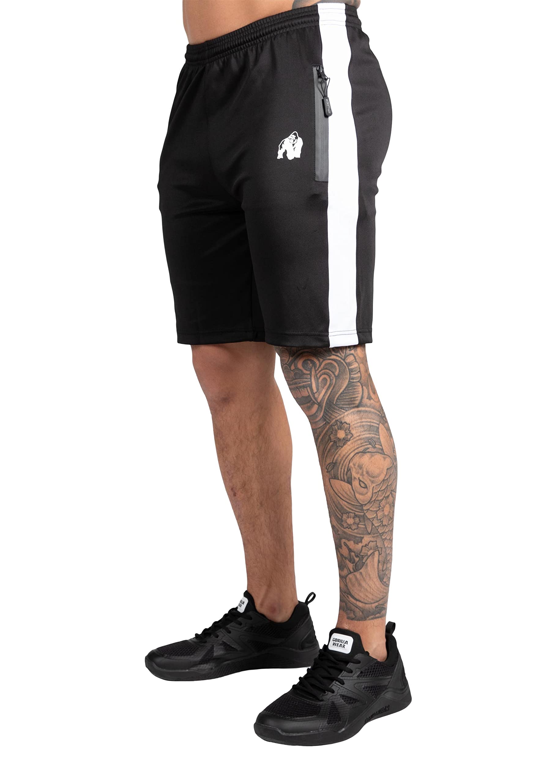 Gorilla Wear Men's Benton Track Shorts, Black, XL