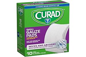 Pro-Gauze Non-Woven Gauze Pads 2" x 2", 10 Count, Pack of 6