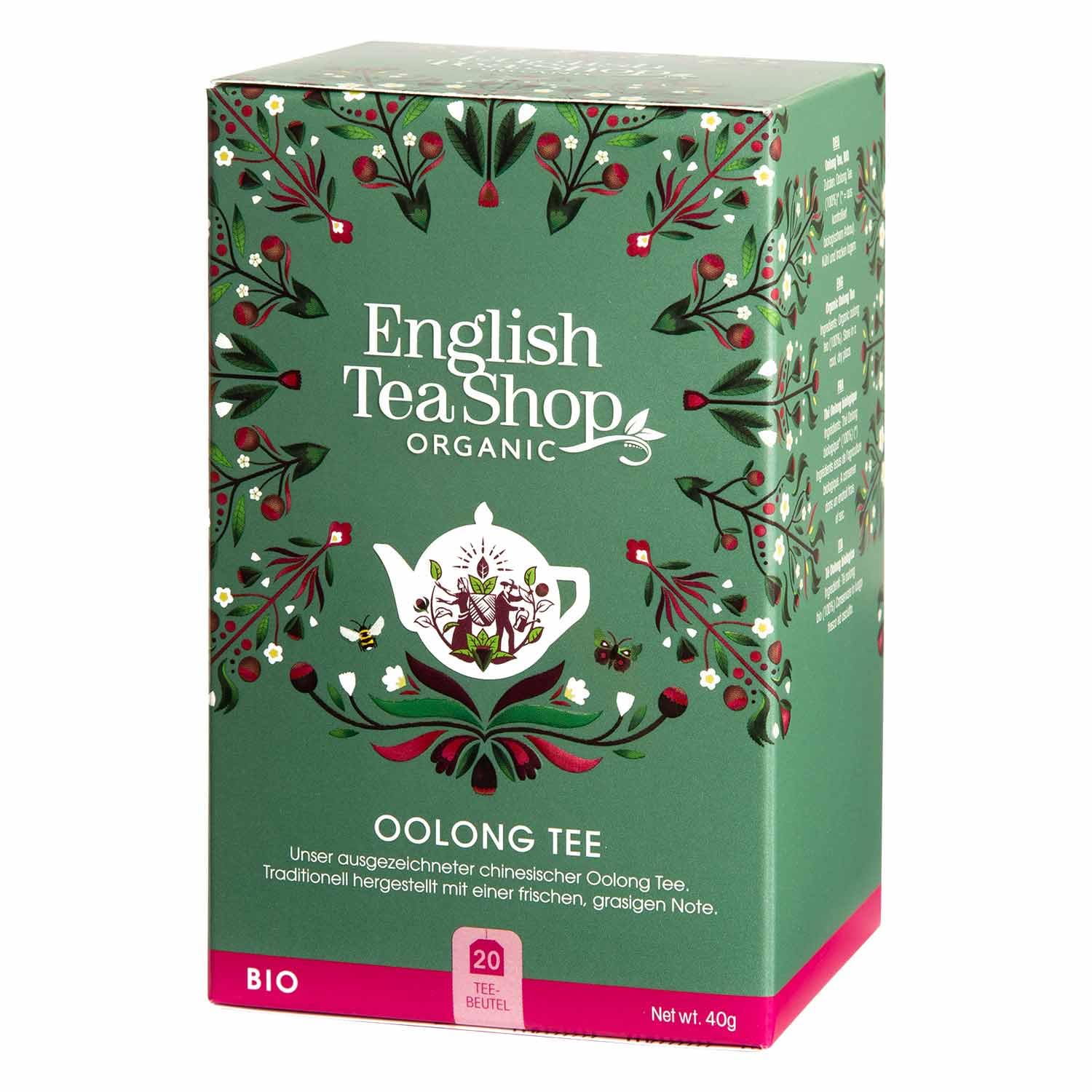 English Tea Shop Oolong Tea – BIO, 20 Teebeutel, plastikfreie Ökoverpackung