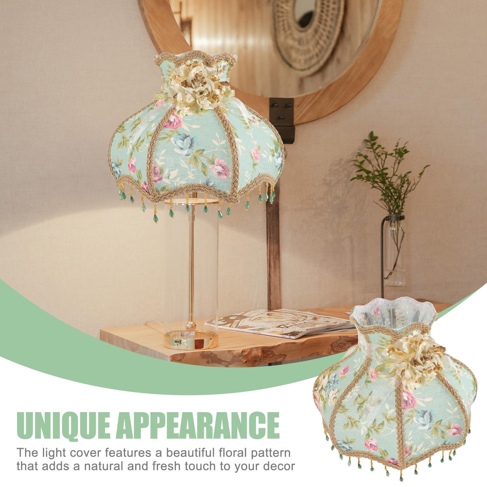Lampenschirm für Tisch und Stehlampen Retro aus Stoff