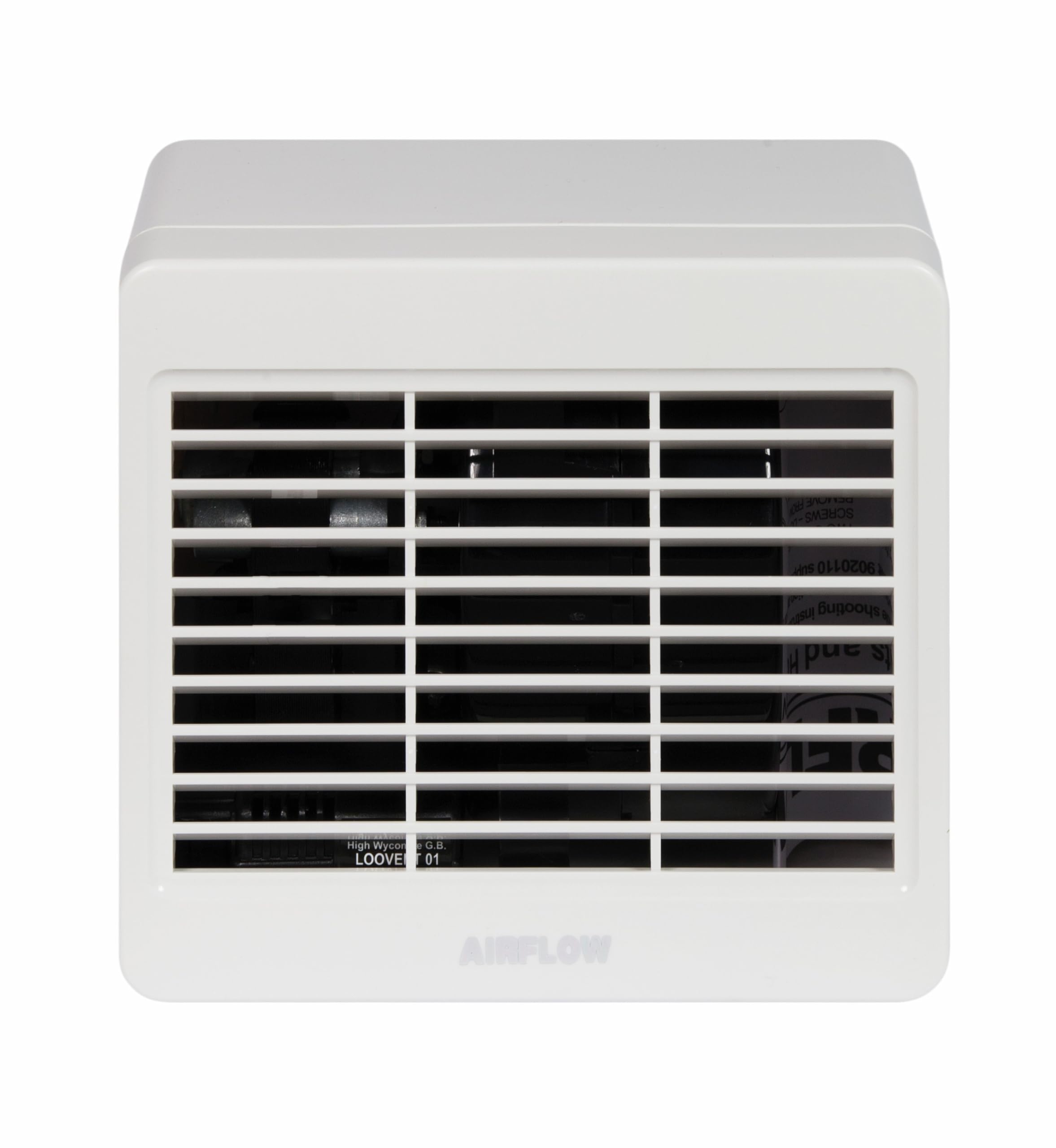 Airflow Extractor de Baño Loovent TM01 – 100 mm/4” con Temporizador Ajustable 5–45 min – Diseño Centrífugo, 31 l/s, Clapeta Antirretorno, Aprobado TÜV – Garantía 3 Años