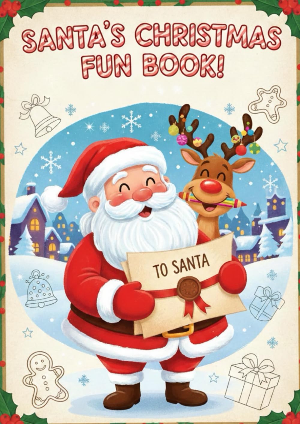 Santa's Christmas Fun Book: colouring book