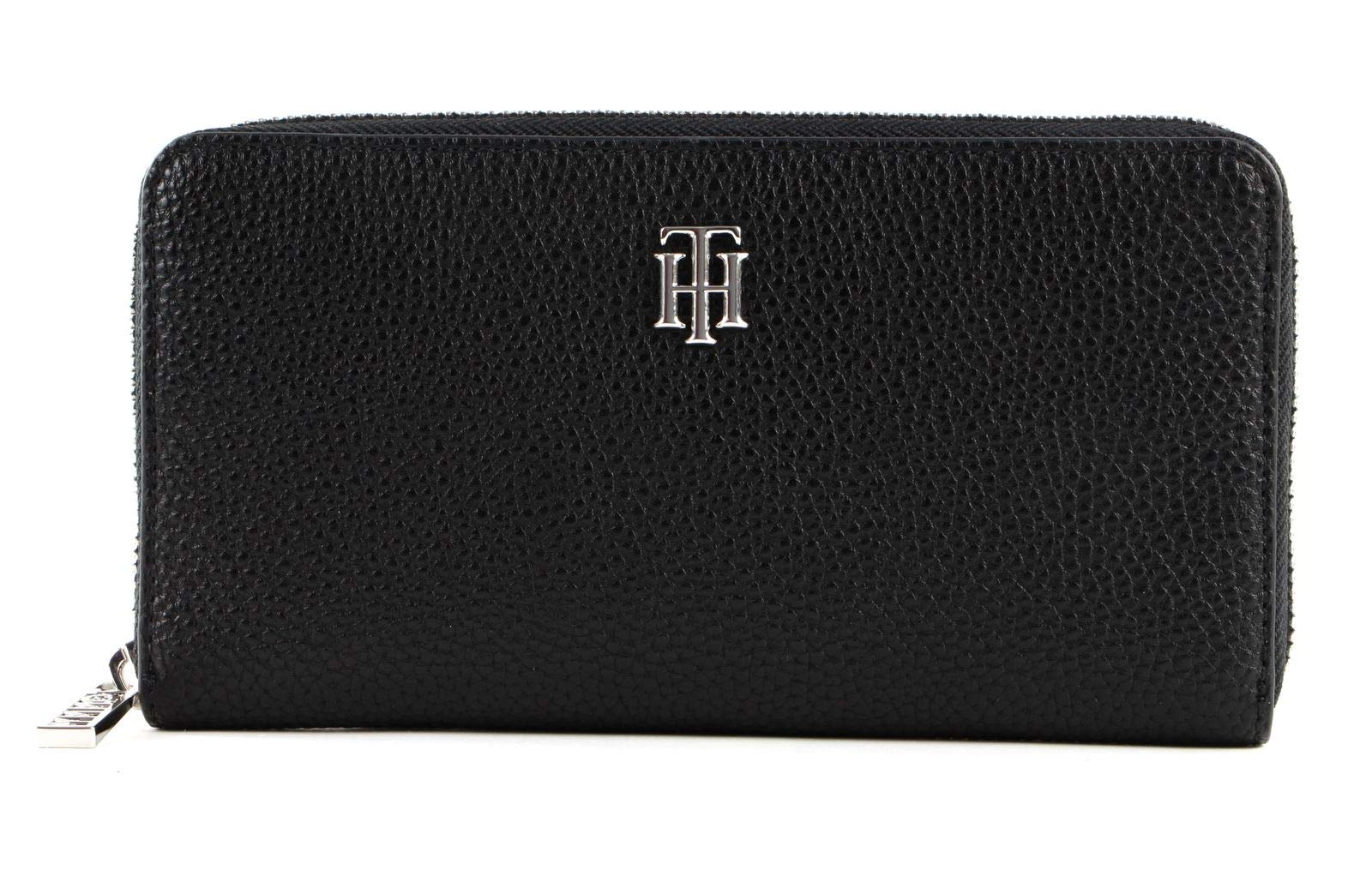 Tommy Hilfiger Damen Th Essence Lrg Za Lederwaren, Einheitsgröße, Schwarz