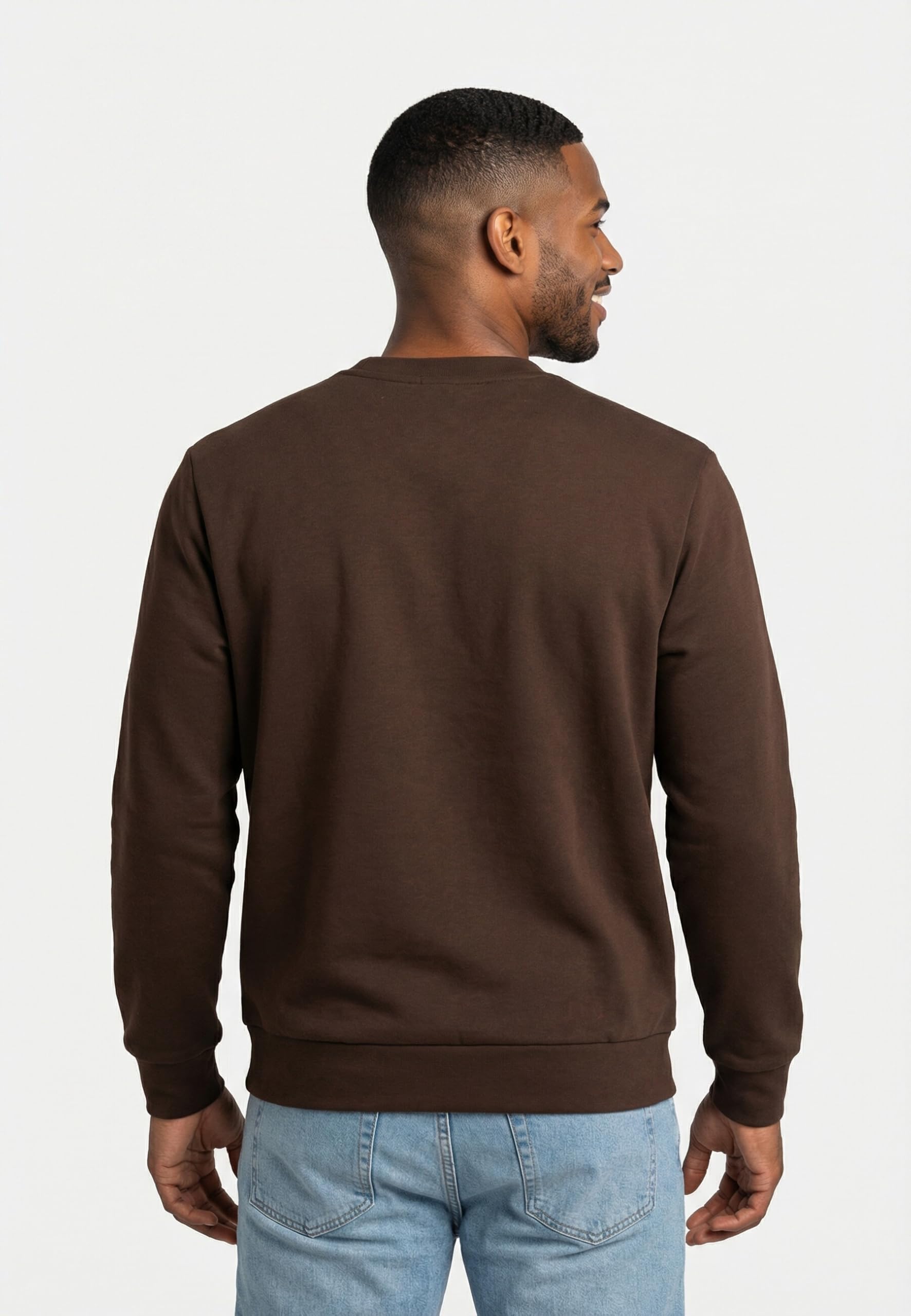 Lacoste Herren Fleece Crew Neck Sweatshirt, Buffle, L