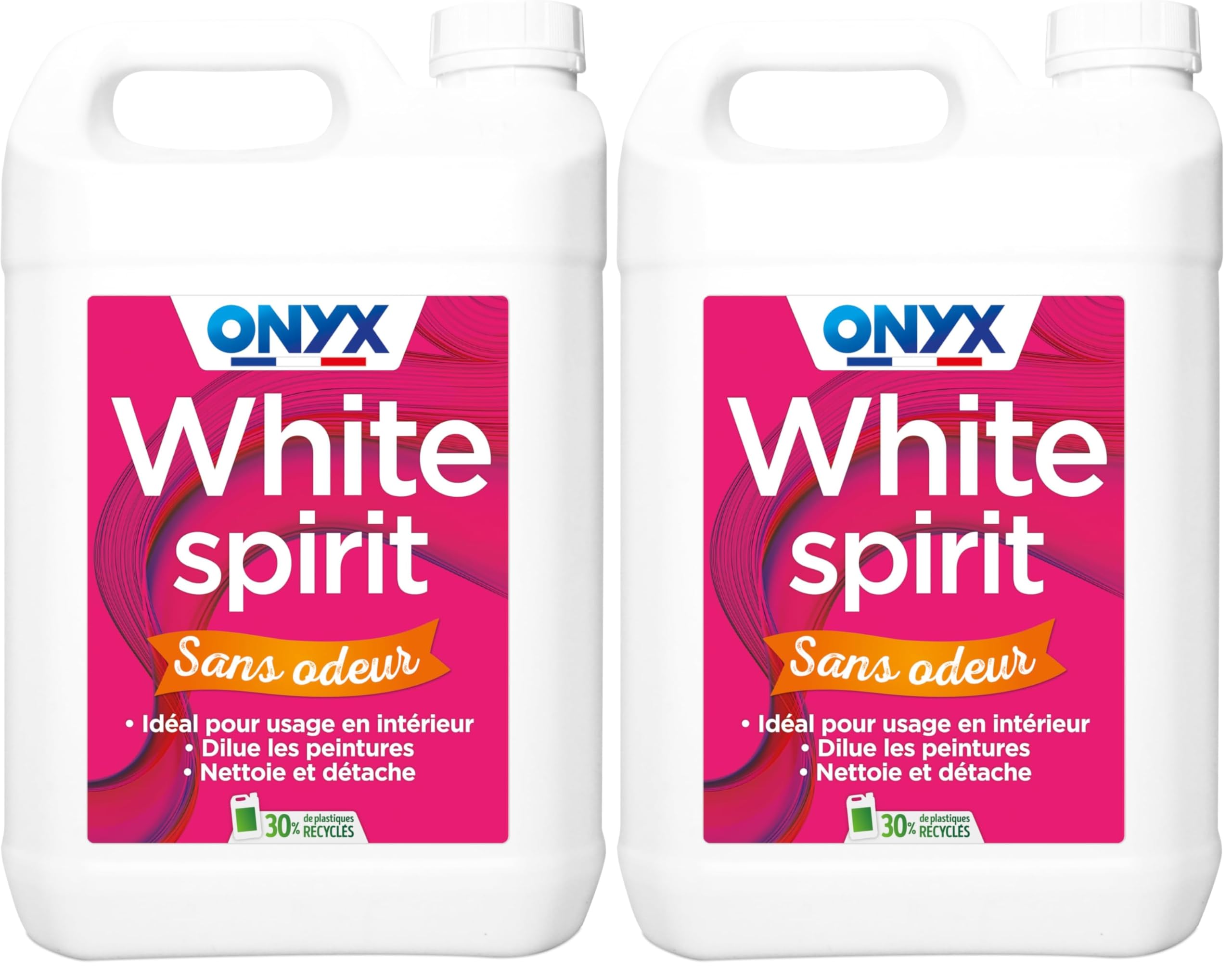 White Spirit Sans Odeur Onyx Solvant Peinture 5L Lot de 2