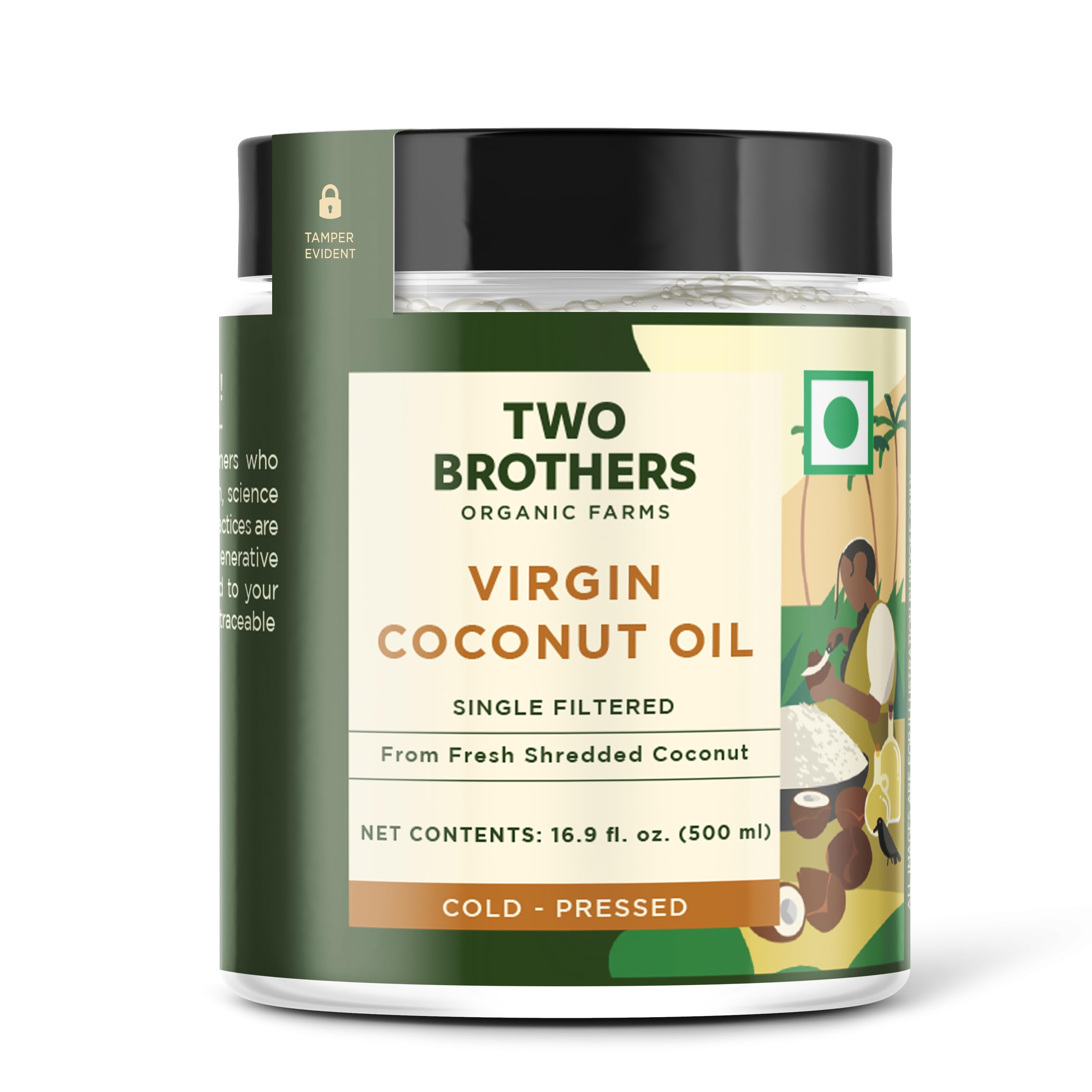 Two Brothers Organic Farms | Virgin Coconut Oil | Cold Pressed | Single Filtered (B0CNXHG8BX) Amazon Price History, Amazon Price Tracker