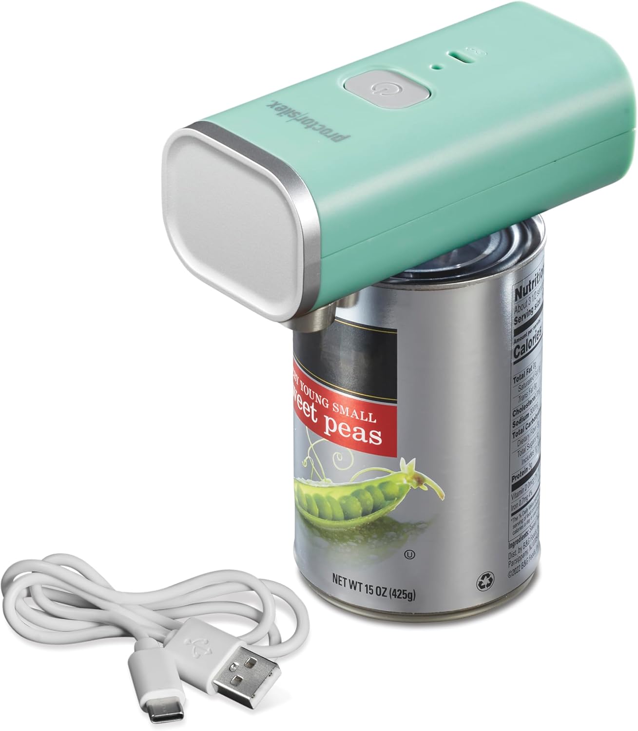 Proctor Silex Automatic Electric Can Opener: Cordless, USB Rechargeable & Smooth Edge Cutting Proctor Silex Automatic Electric Can Opener: Cordless, USB Rechargeable & Smooth Edge Cutting