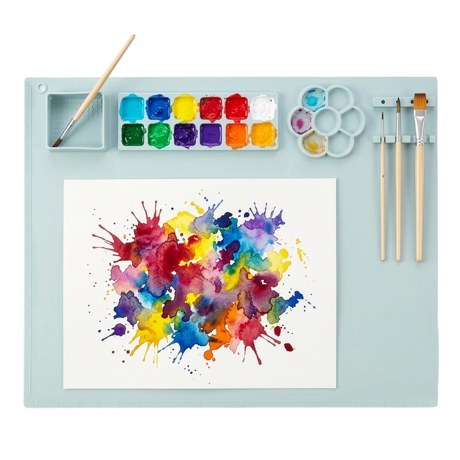 EVERGOODS Silicone Craft Mat 41x51cm Non-Stick Painting Mat Blue