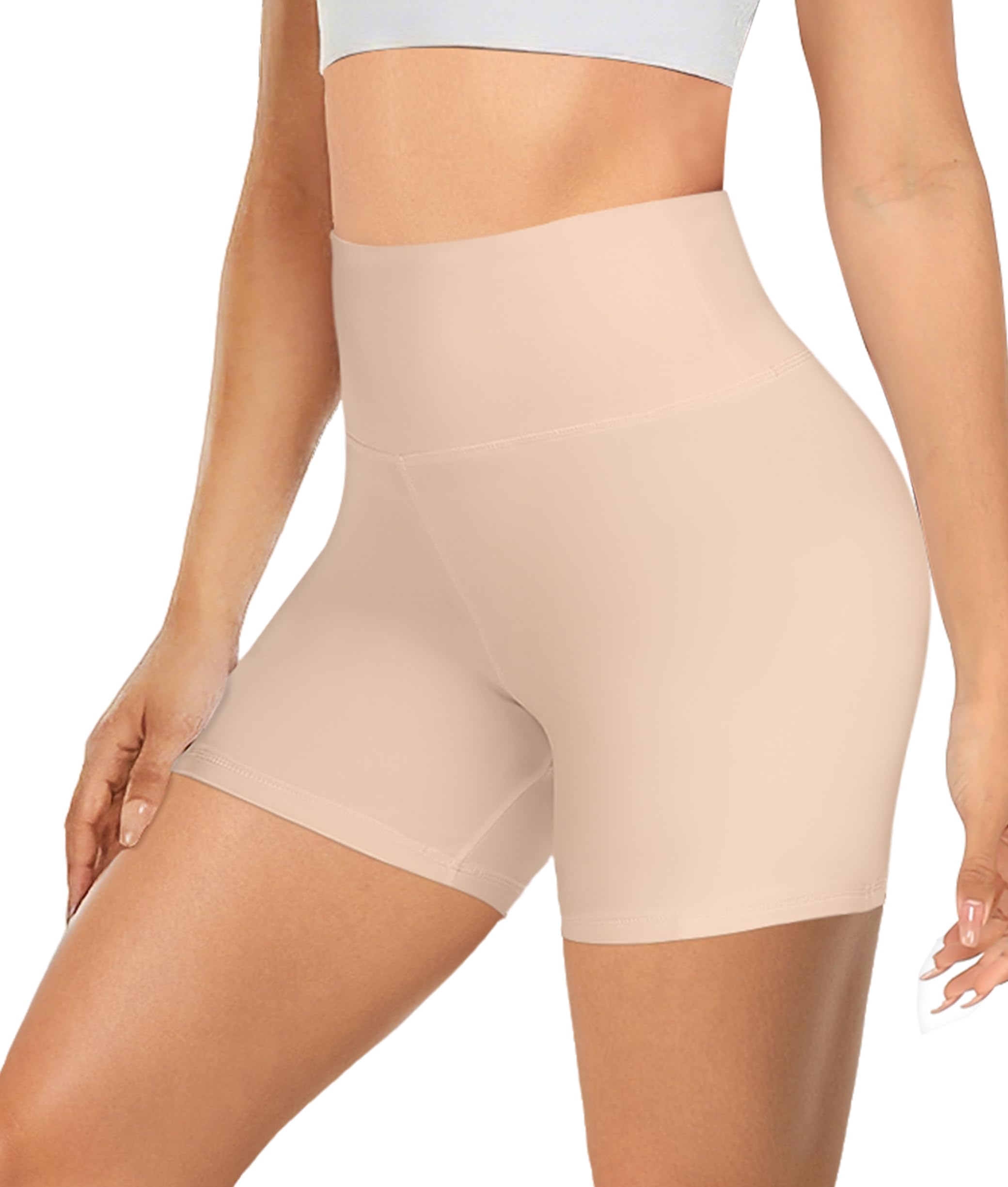 High Waisted Biker Shorts for Women - 3 Inches / 5 Inch Tummy Control Butt Lifting Gym Workout Athletic Shorts Yoga Pants-image-48