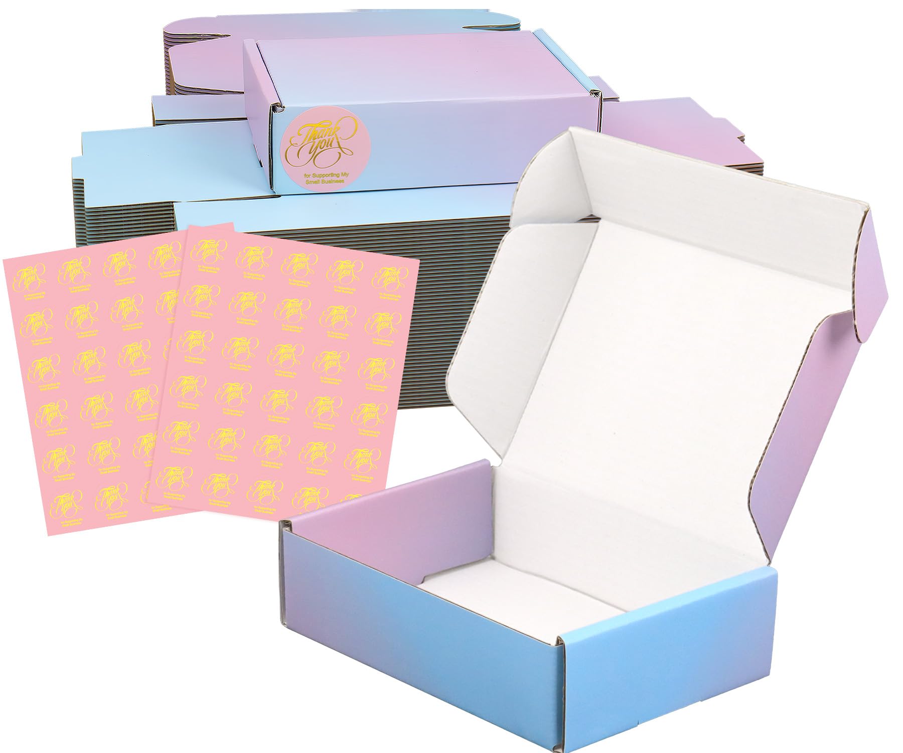 Cajas de envío moradas de cartón corrugado 6x4x1.6 embalaje pequeñas empresas