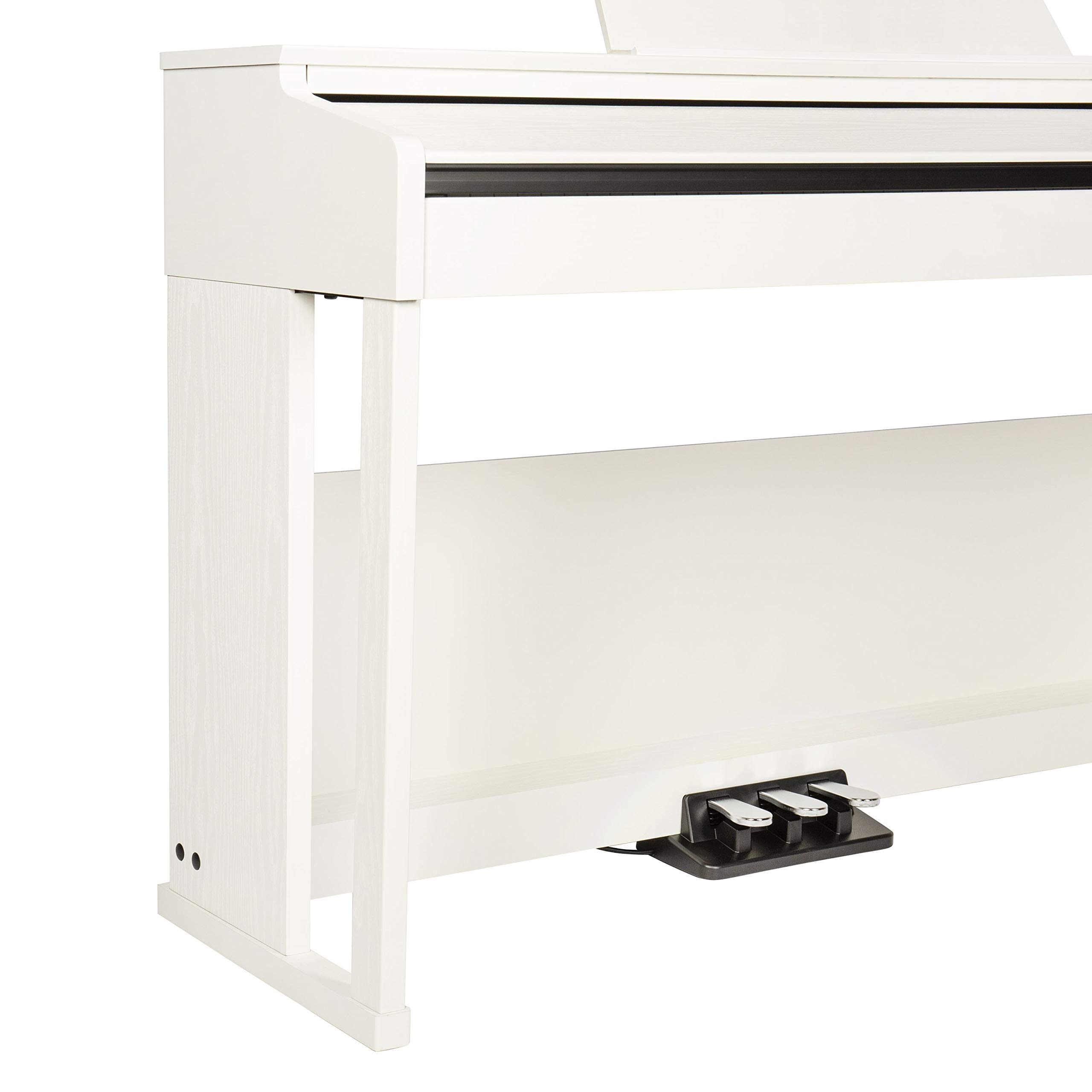 Fame DP-3000 E-Piano mit Hammermechanik, anschlagdynamischen 88 Tasten, voller Klavierklang, 20 Orchesterklangfarben, 128-fache Polyphonie, wertiges Gehäuse mit Deckel und Konsolen, Digital Piano
