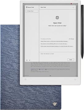 iFLYTEK AINOTE 2 Electronic Notebook & Daiichi Protective Case, 10.65 Inches, E-Ink ChatGPT Included, Voice Translation, Summary Support