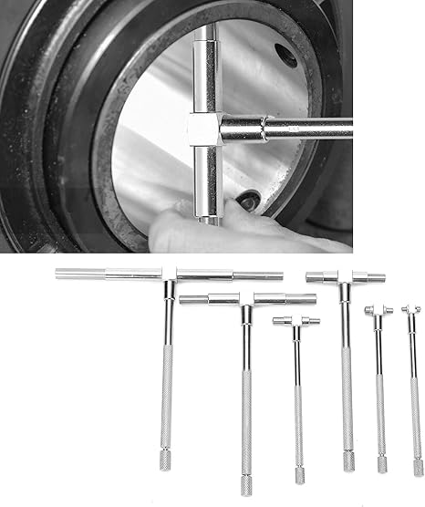 Amazon Co Jp T ボア ホール ゲージ チェック柄の滑り止めハンドルで便利な調節可能な伸縮式ゲージ 金属加工用 機械加工用 木工用 パソコン 周辺機器