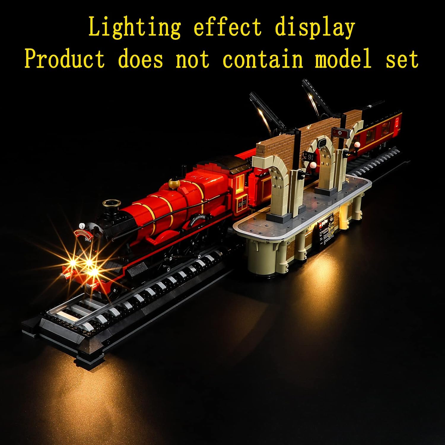 GEAMENT LED Light Kit Compatible with Lego Hogwarts Express Collector's Edition - Lighting Set for 76405 Building Model (Model Set Not Included)