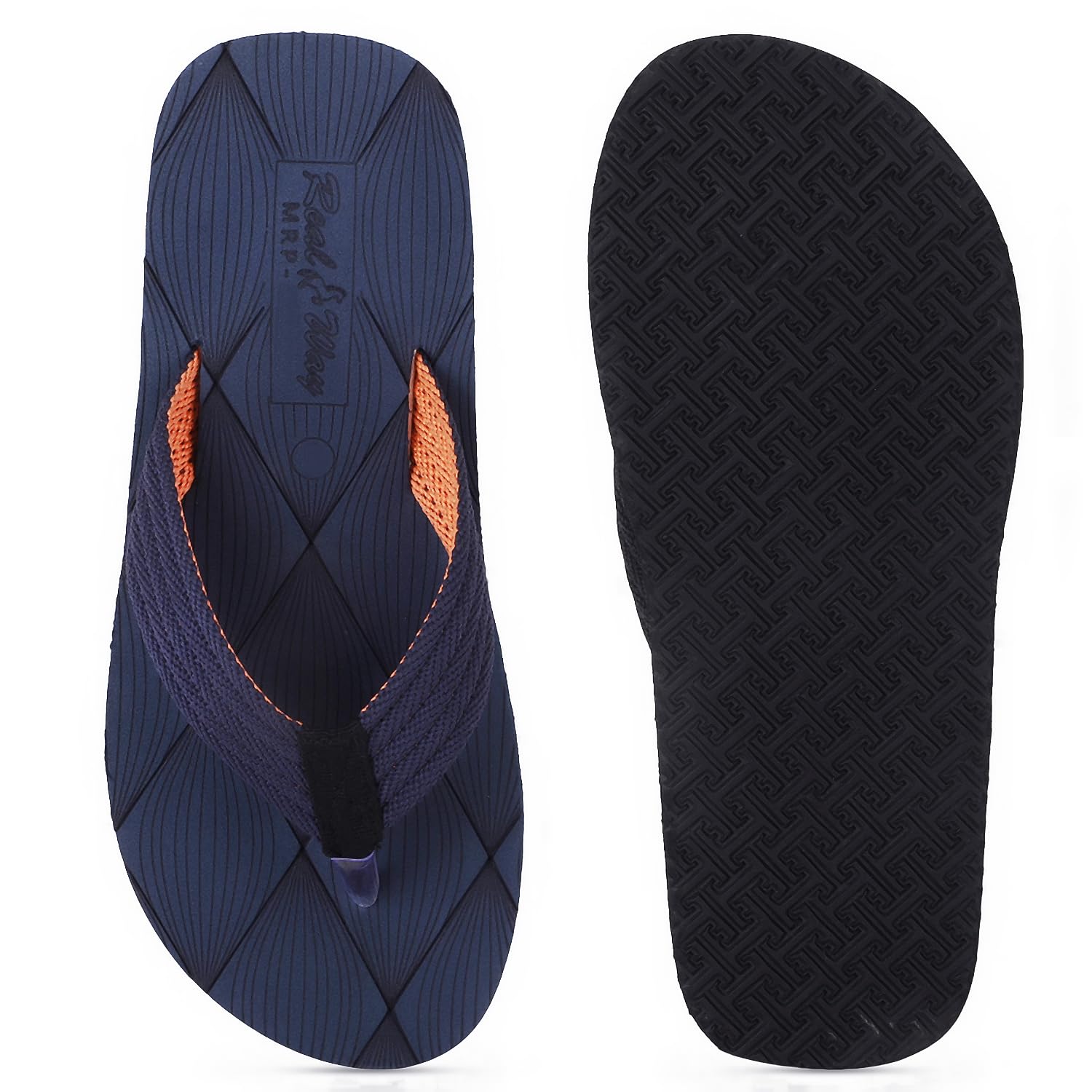 Men Ortho slippers | Soft comfortable and stylish flip flop slippers for Men in exciting colors |Lightweight | Anti Skid | Daily Use Chappal.(N_BLU-7) (B0D1QY6DGK) Amazon Price History, Amazon Price Tracker