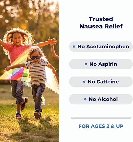 Miniatura 5 de Emetrol Alivio de náuseas sin somnolencia para niños, medicamento líquido para náuseas para malestar estomacal, alivio de náuseas para niños, sabor