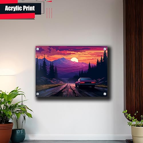 Miniatura 4 de Unique Synthwave Style Retro Art, 80s style art, framed poster print, guest room art, cool living room art, Decor poster, poster