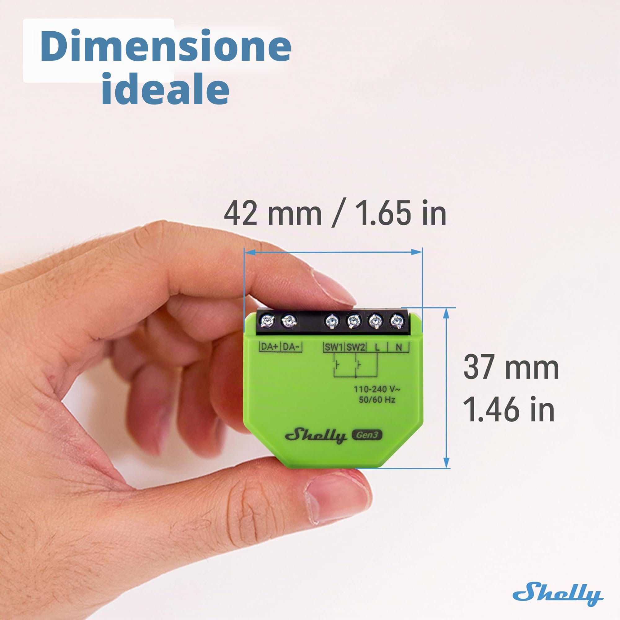 Shelly DALI Dimmer Gen3 Relais LED Lichtcontroller Unterputz