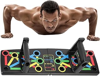 flexão fitness - Home Workout Push Up Board - Prancha flexão portátil Equipamento treino em casa Barra flexão multifuncional Exercício muscular no peito Treinamento Sritob