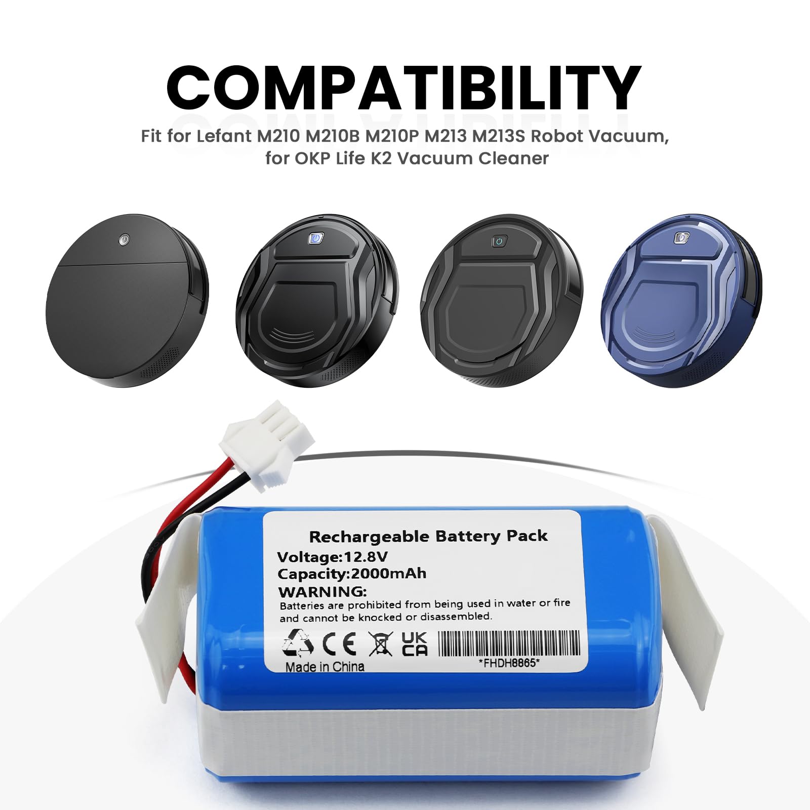 AIRROBO P20 şarj edilebilir pil pil robotlu süpürge mAh 3400 V için % 14.8 uyuml AIRROBO P20 şarj edilebilir pil pil robotlu süpürge mAh 3400 V için % 14.8 uyuml
