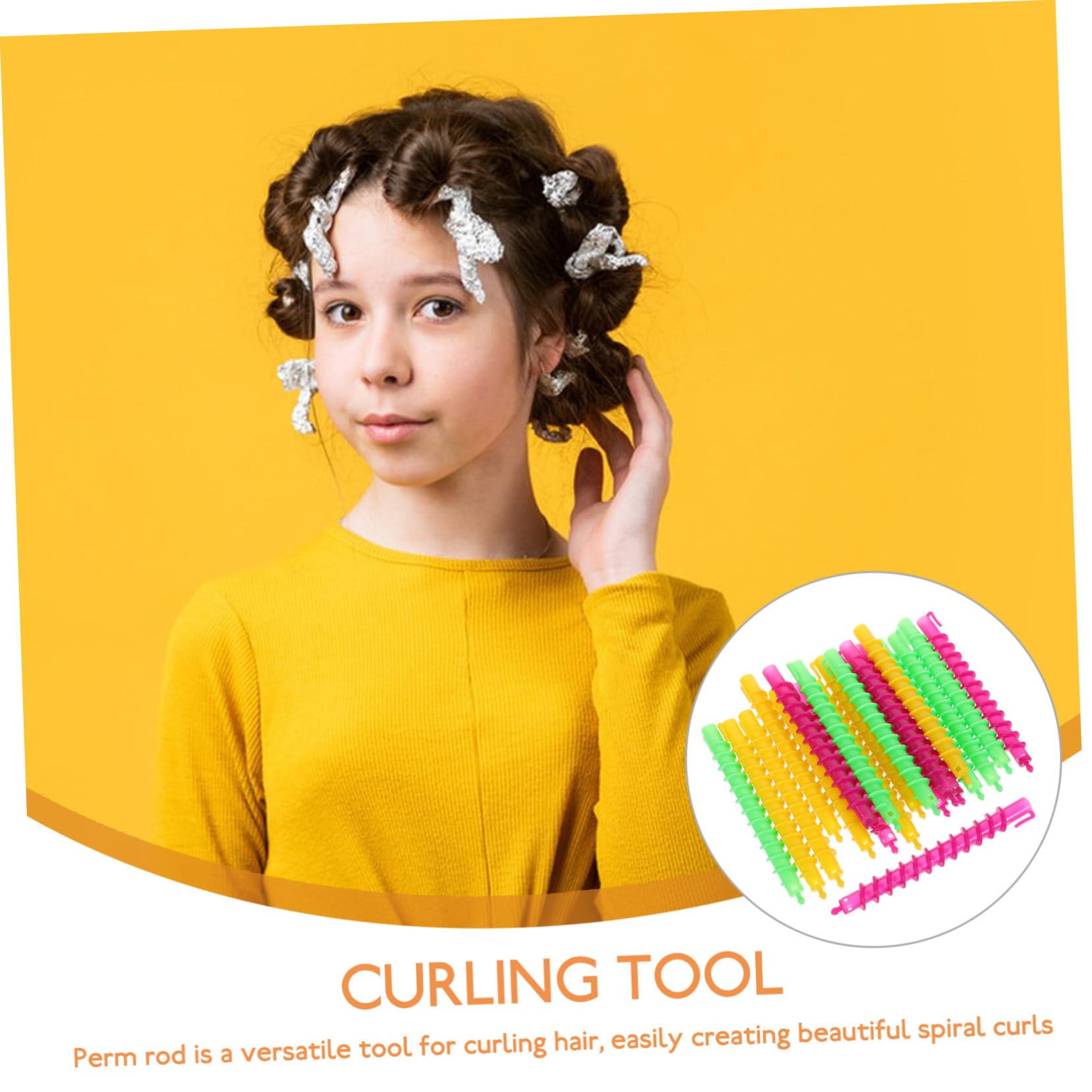 Varillas para Permanente en Espiral 100 Piezas Abs para Cabello
