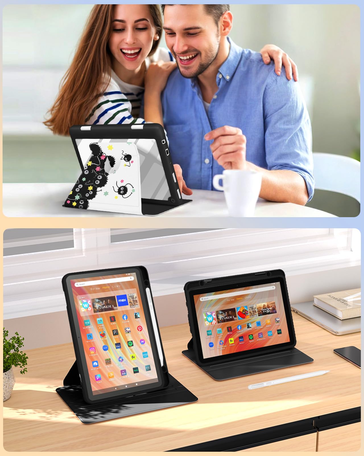 Amazon.com: Kidcube for Kindle Fire HD 10/10 Plus Tablet Case