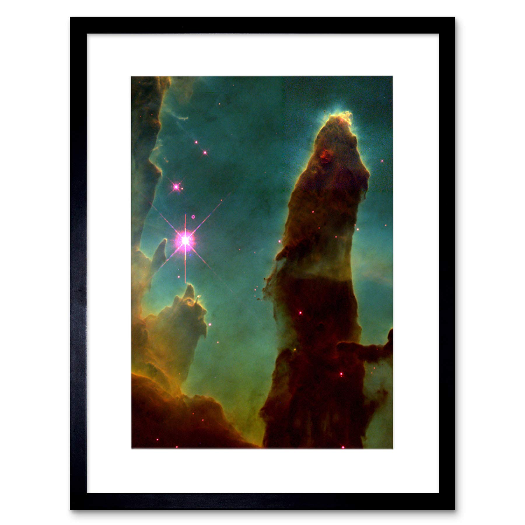 Wee Blue Coo Hubble Space Telescope Pillars Of Creation Framed Wall Art Print