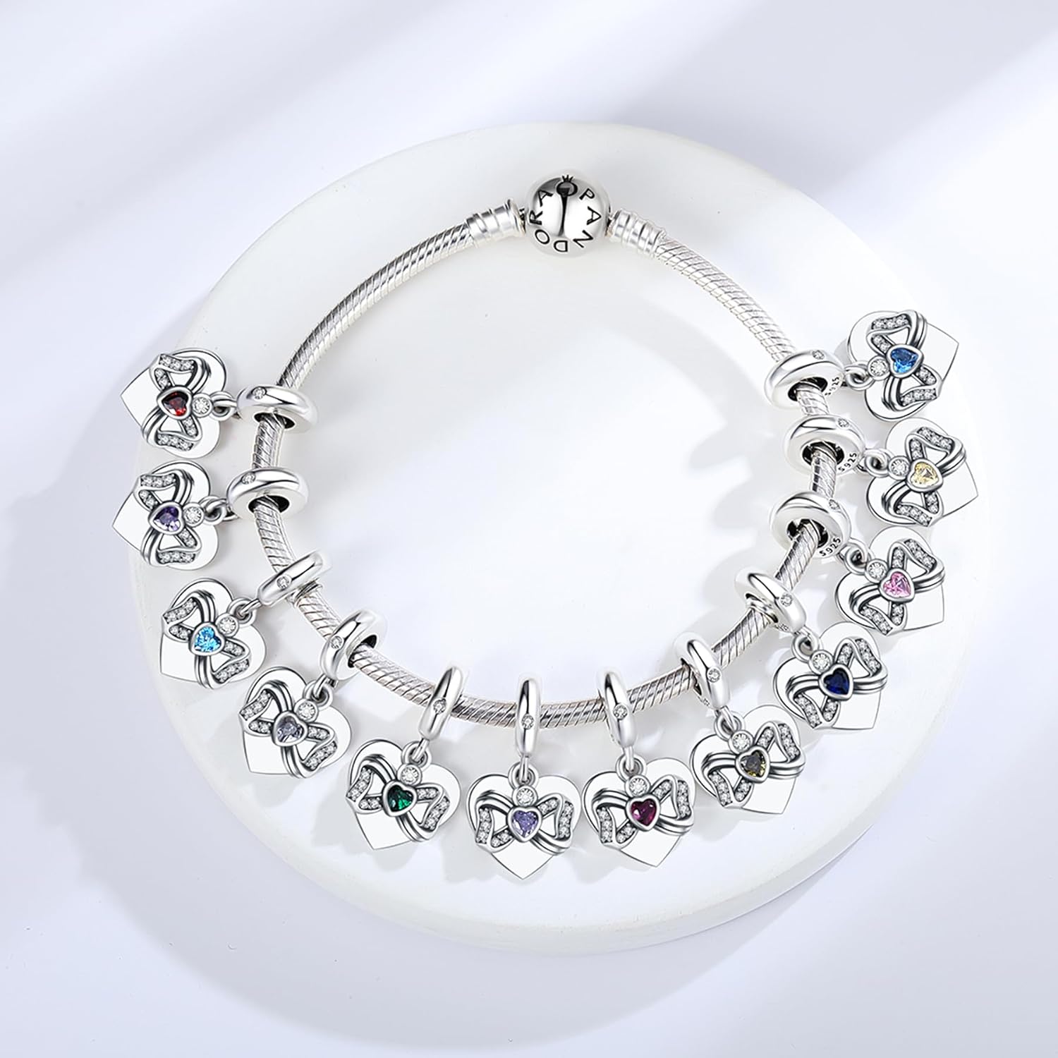 Birthstone Charms 925 Sterling Silver Charms Fit Pandora Charms Bracelet Fit Wife Mother's Day Christmas Birthday Gift - Image 6