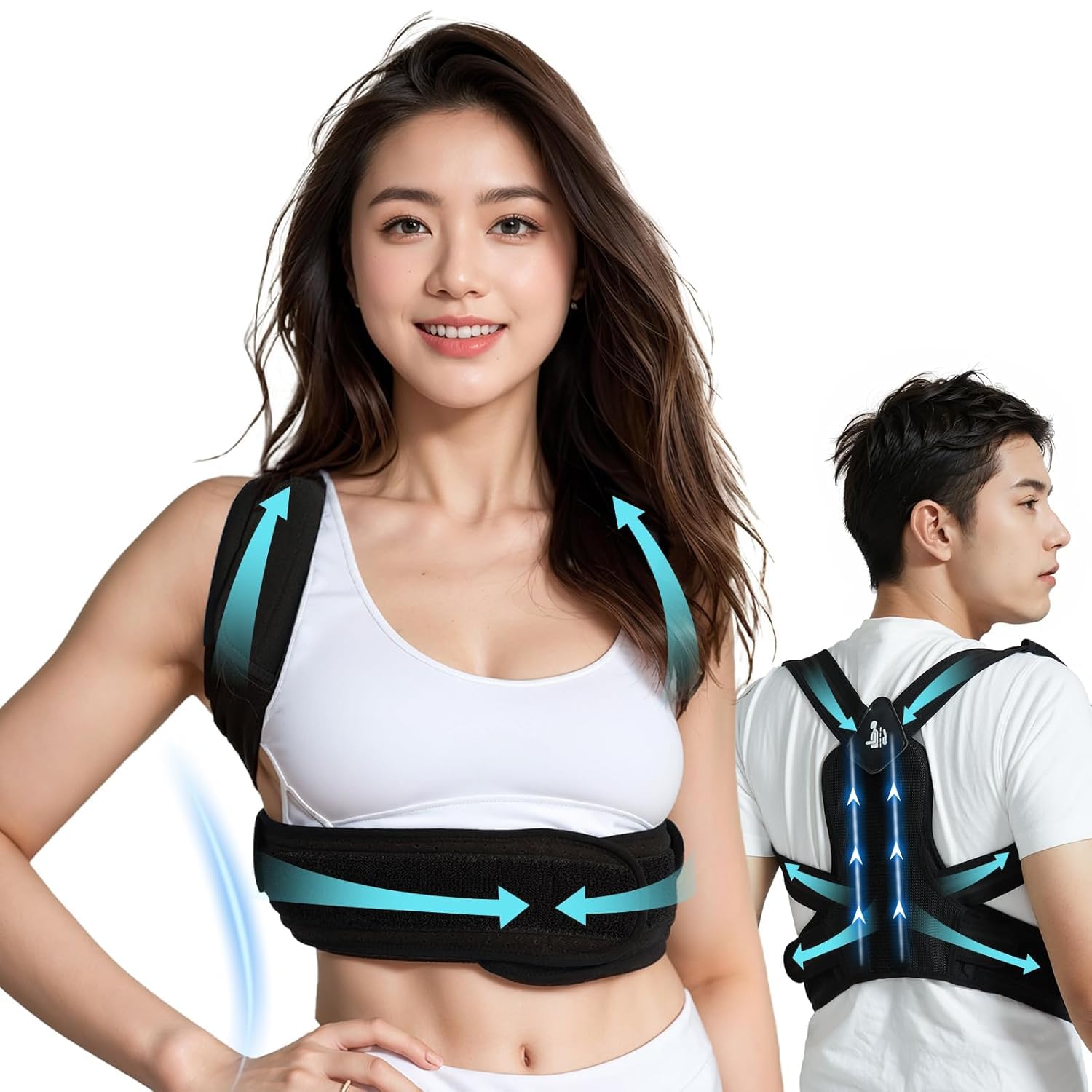 姿勢サポーター 姿勢ベルト Amazon | 【理学療法士共同監修】姿勢サポーター 姿勢ベルト