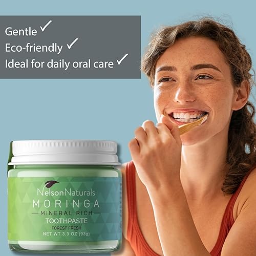Miniatura 6 de Moringa Mineral Rich Fluoruro Pasta de Dientes Libre 3.3 oz