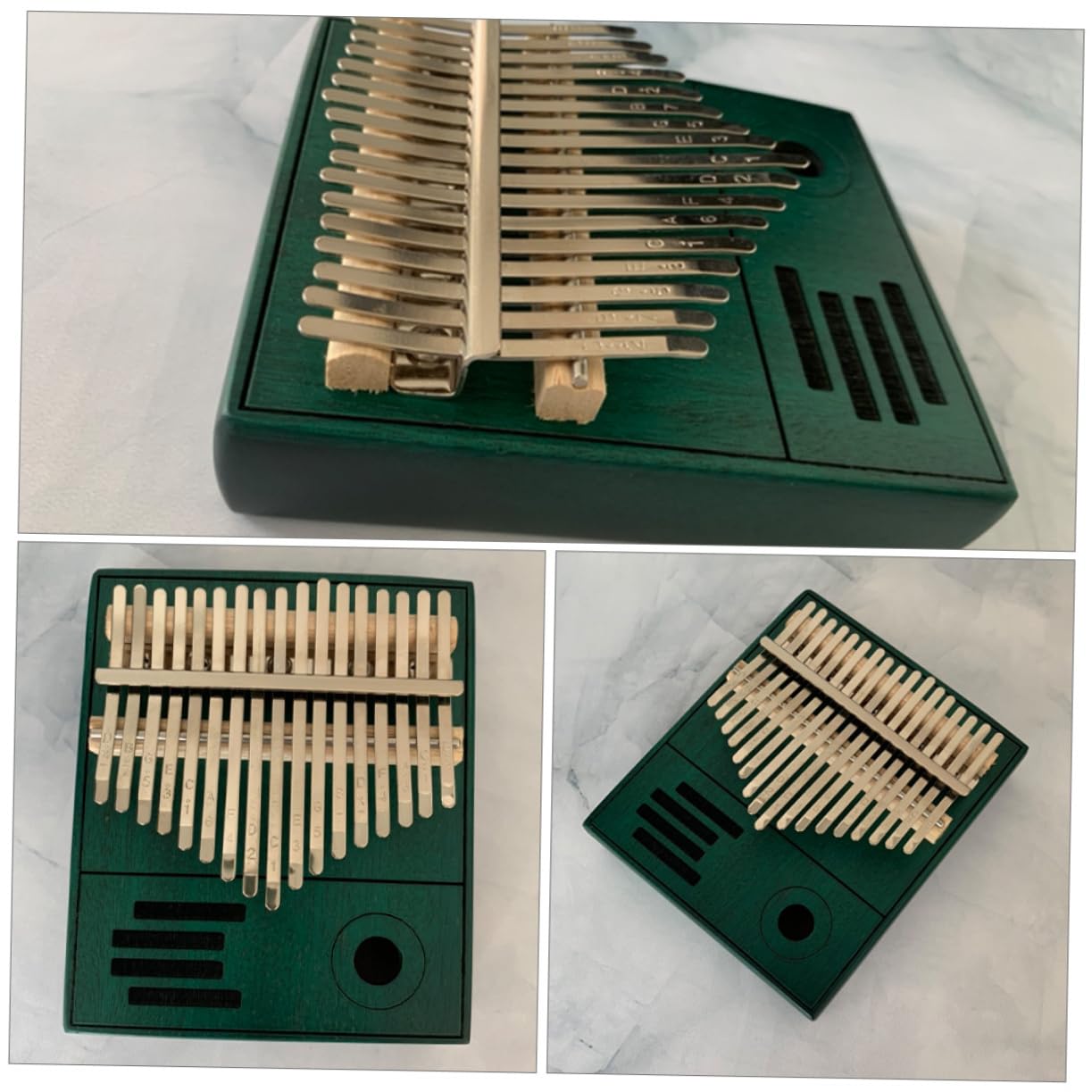 Toddmomy 1 Set Thumb Music Instrument Hand Keys Beginner Pocket Piano Finger for Music Accessory Musical Instrument Musical Tool Simple Musical Instrument Blue Wood