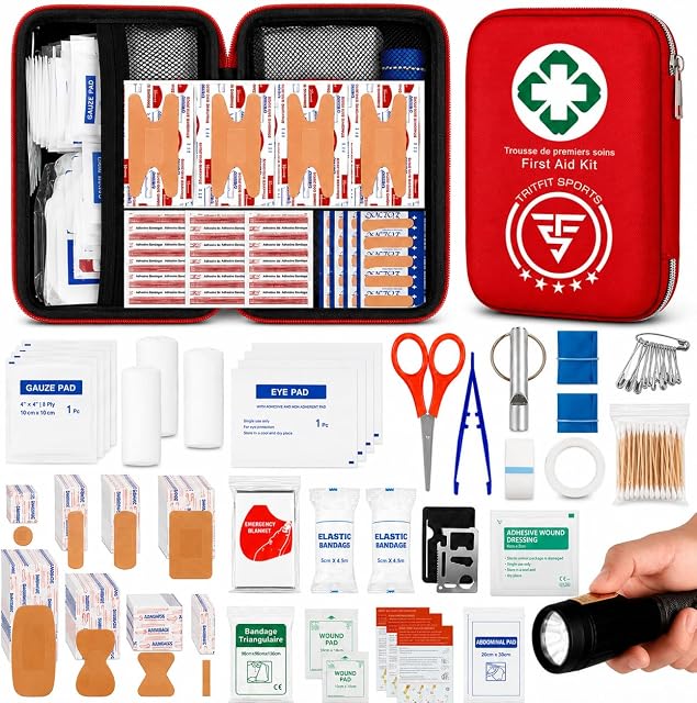 First Aid Kit - 314 Pieces, First aid & survival kit, Emergency Preparedness for Cuts, Scrapes, Bruises, first aid kit for car, first aid kit camping, Hiking, sports, work and home, first aid.
