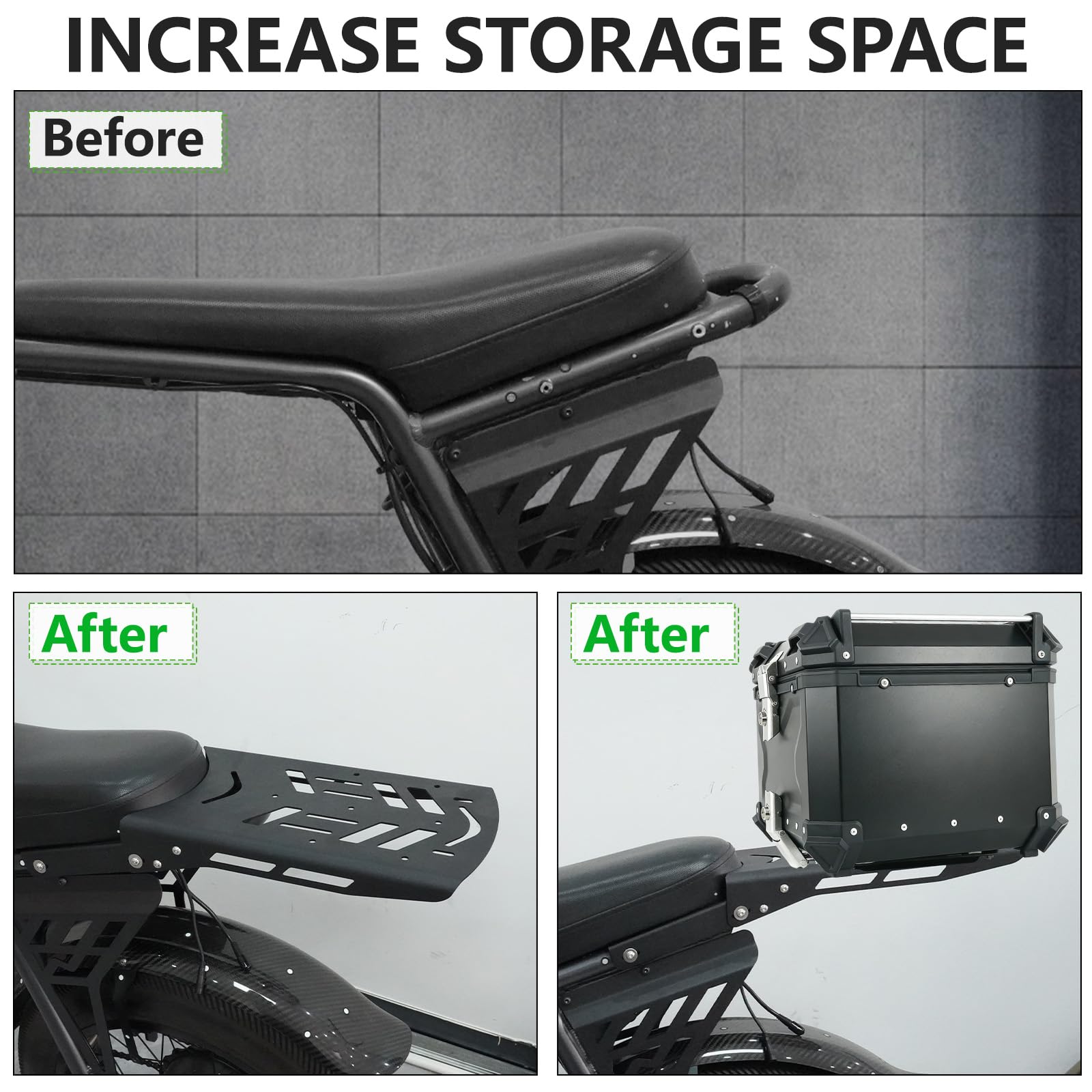 Amazon.com: YIBEICO Rear Luggage Rack for Super 73 ZX/Z Adventure