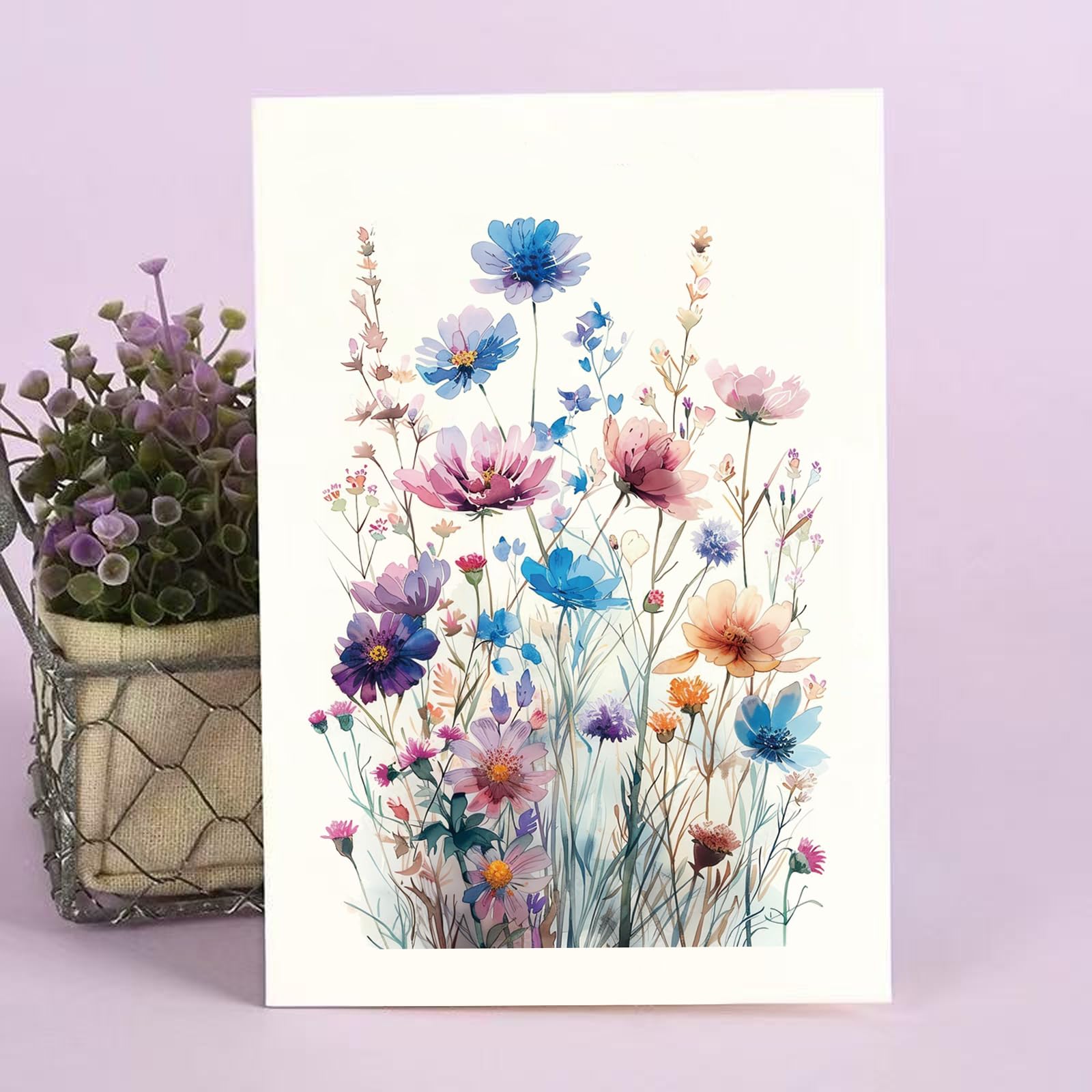 Naixiwen 24 Floral Blank Cards and Envelopes, 4x6 Wildflower Blank Note Cards for All Occasions - Sympathy Thank You Condolences Funeral Thinking of You Mother's Day Wedding Graduation, Etc - Image 6