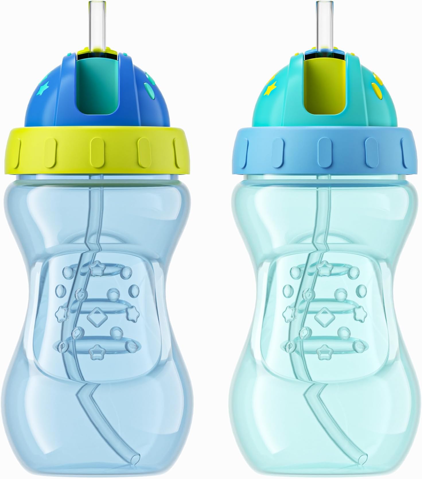 Amazon.com: YOHKOH No-Spill Sippy Cup with Flex Straw for Kids - 10 ...