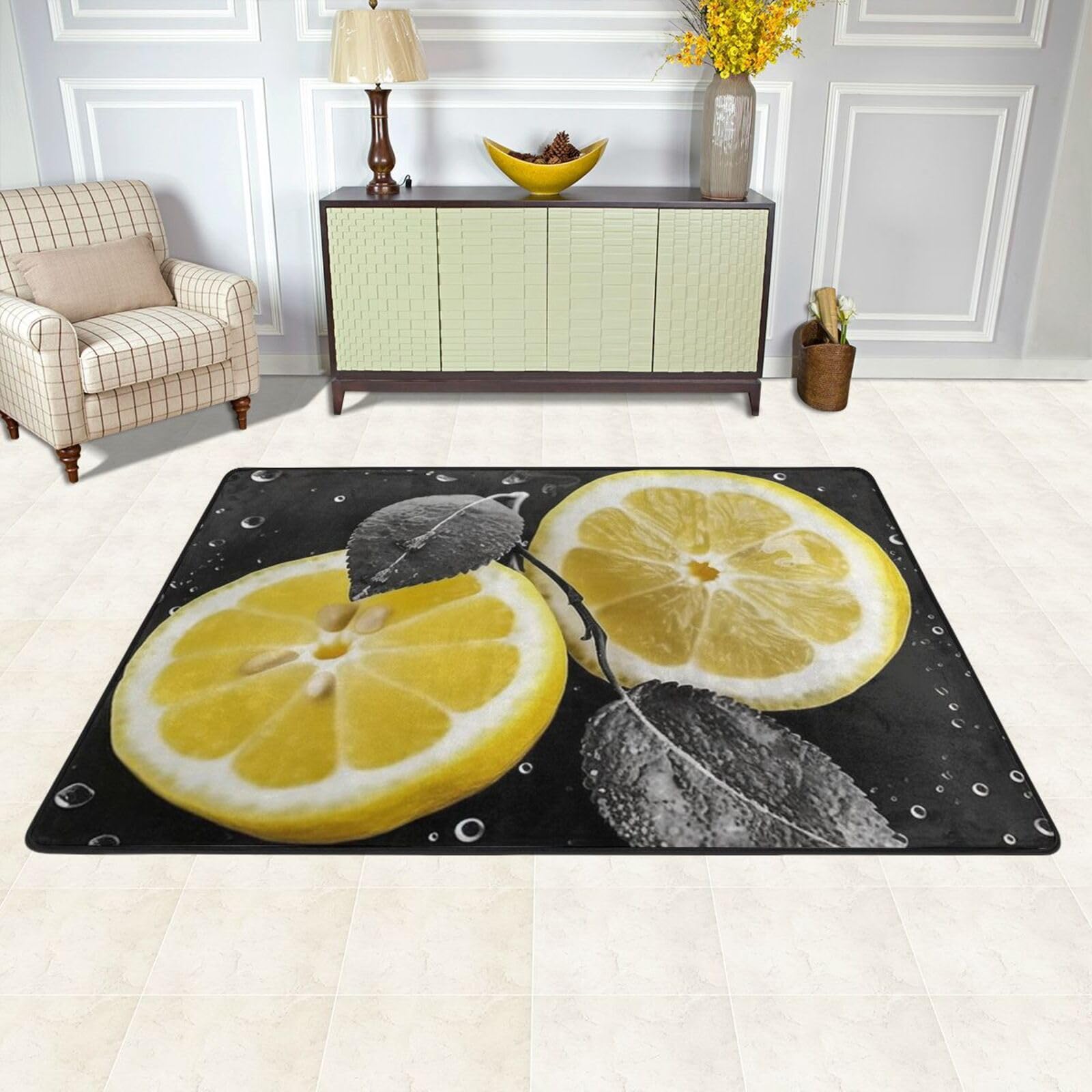 Tapis de sol pour chambre à coucher et salle de jeux grand modèle doux 183x183