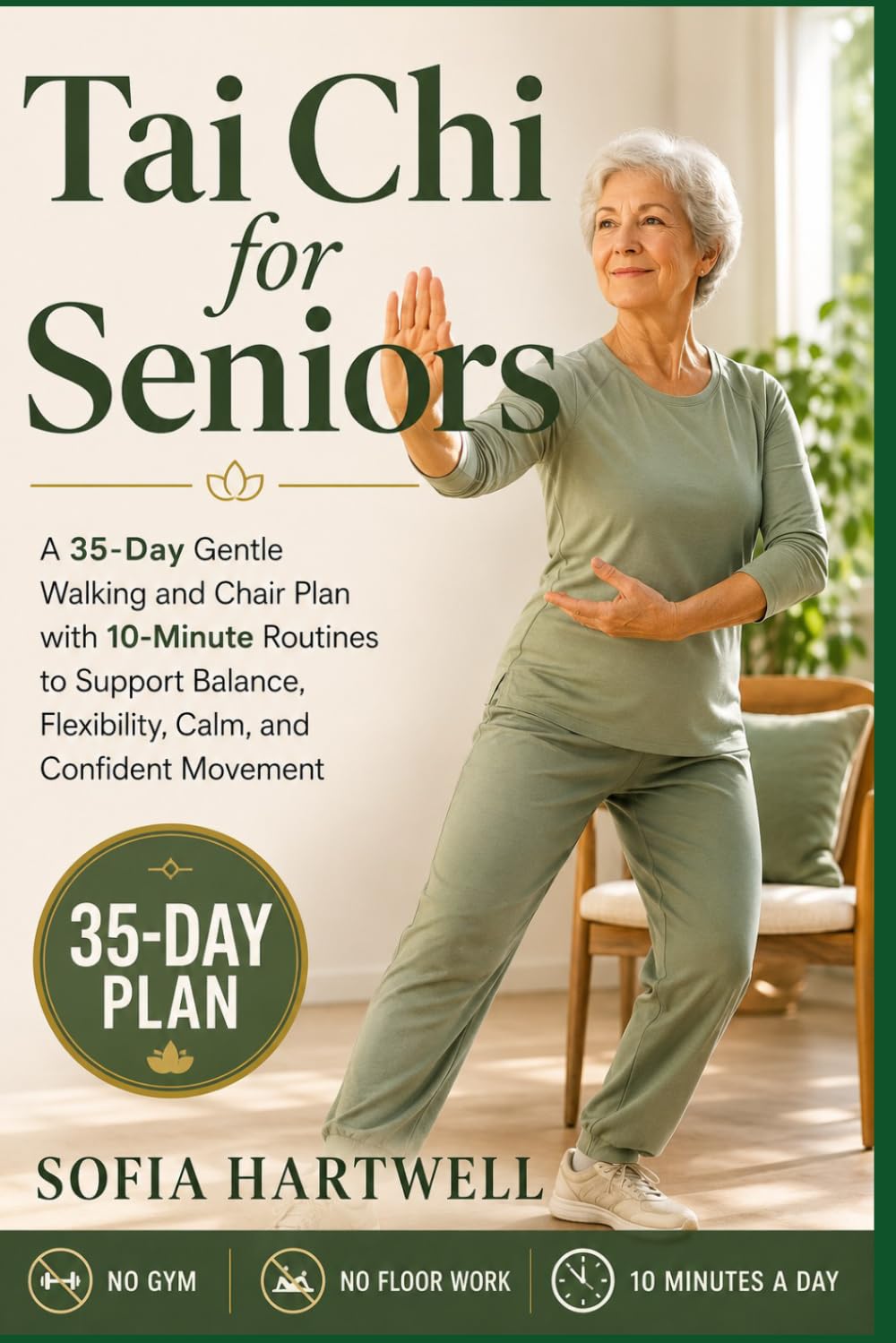 Tai Chi for Seniors: A 35-Day Gentle Walking and Chair Plan with 10-Minute Routines to Support Balance, Flexibility, Calm, and Confident Movement