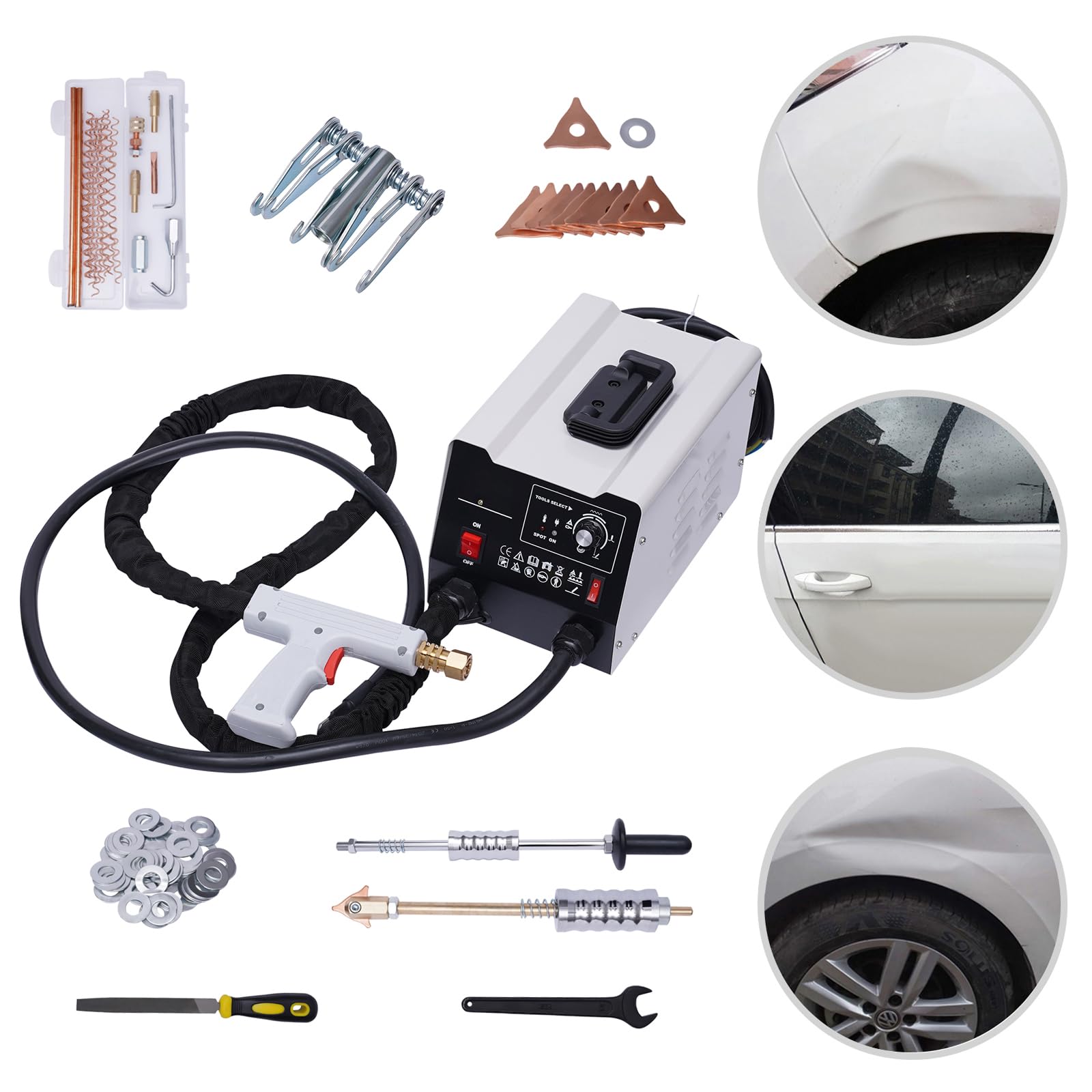 Saldatrice a punti, 3 kW, 220 V, 3500 A, per riparazione professionale di carrozzeria automobilistica
