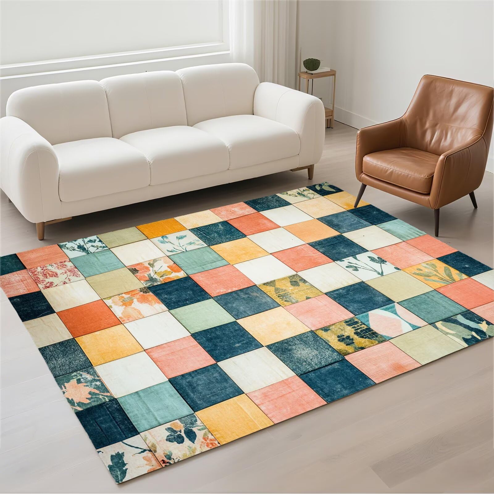 Rugs vintage 13-997 étanche et facile à laver pour éviter les taches