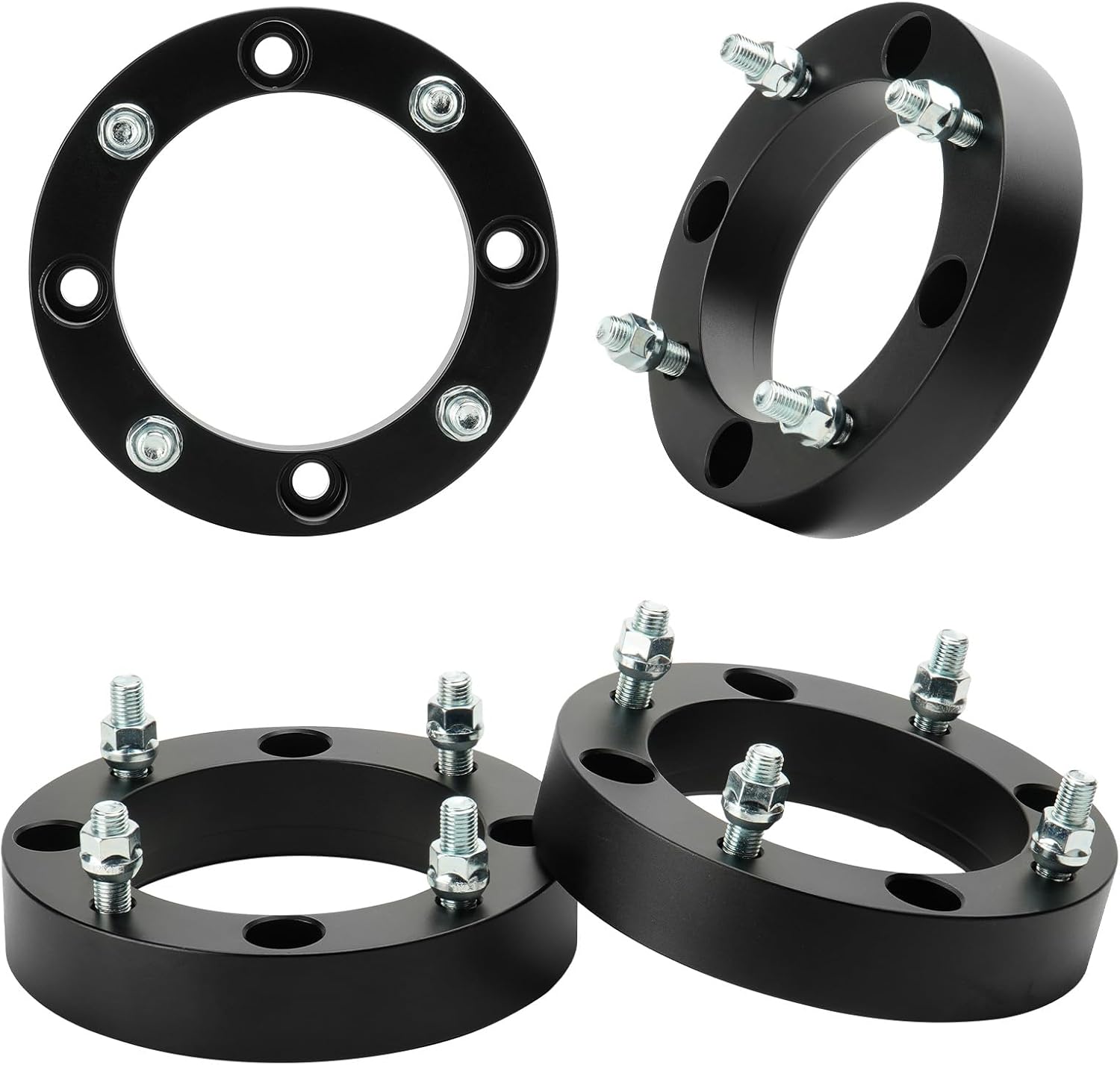 Aeagle 4x156 Wheel Adapters 1" for 2013+ Polaris Ranger RZR, Forged 4 Lug Wheel Spacers with 12x1.5 Studs 131mm Bore 4PCS