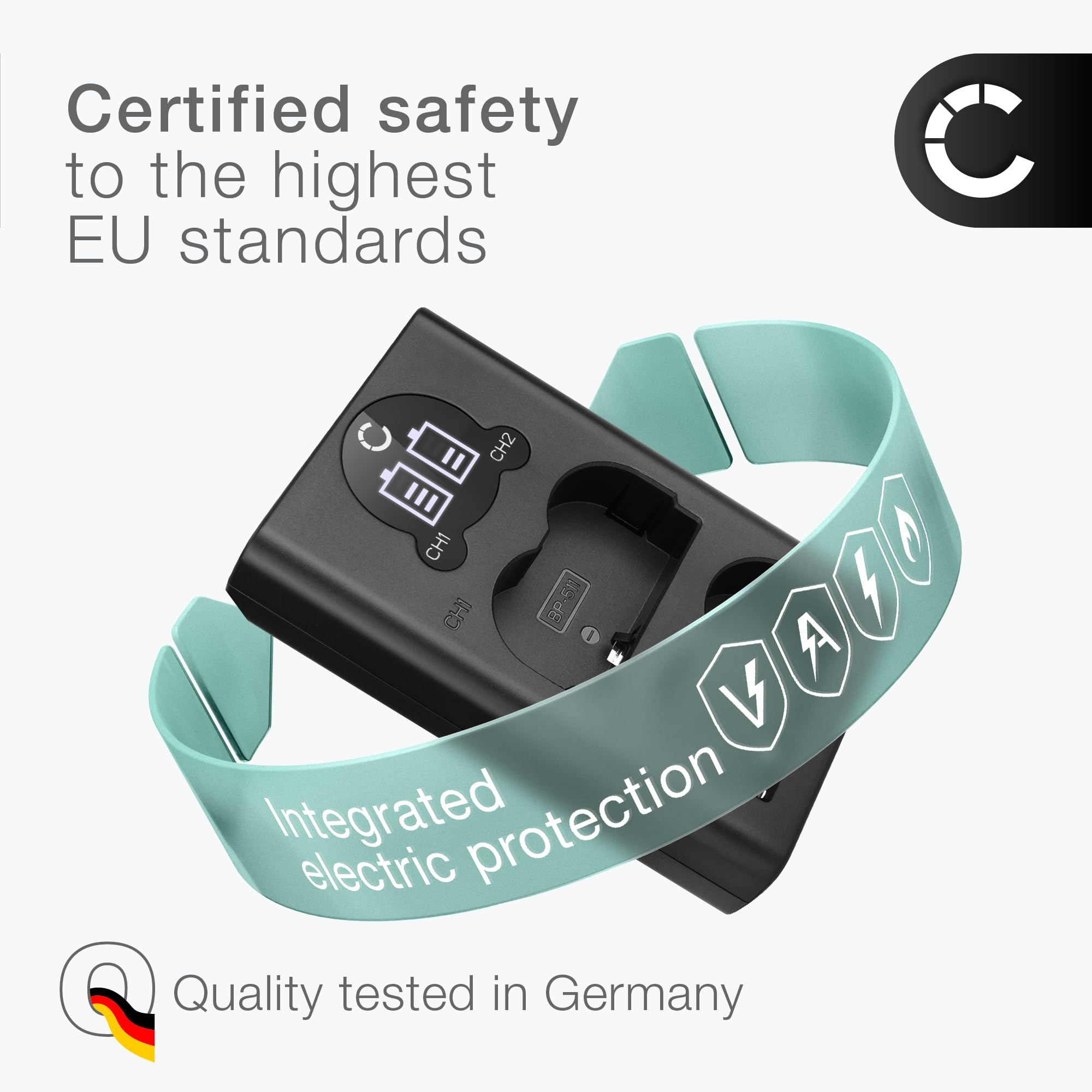 CELLONIC 2X Akku kompatibel mit Canon PowerShot G5, G2, G6, Pro1, BP-508