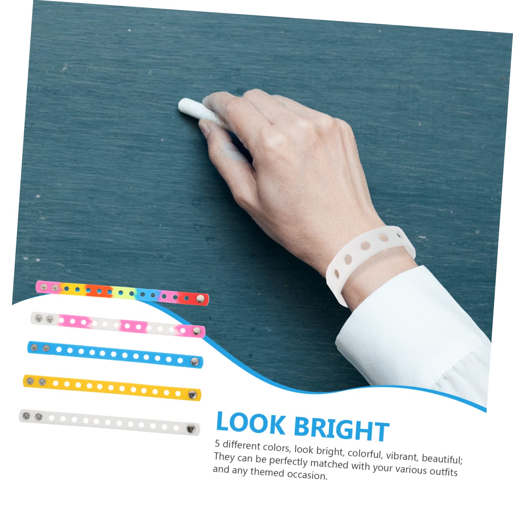 NAMOARLY 10Pcs Wristbands for Unisex Fashionable Elastic Bracelets for Festivals Daily Wear Sports Activities Durable Versatile Accessories for Men and Women