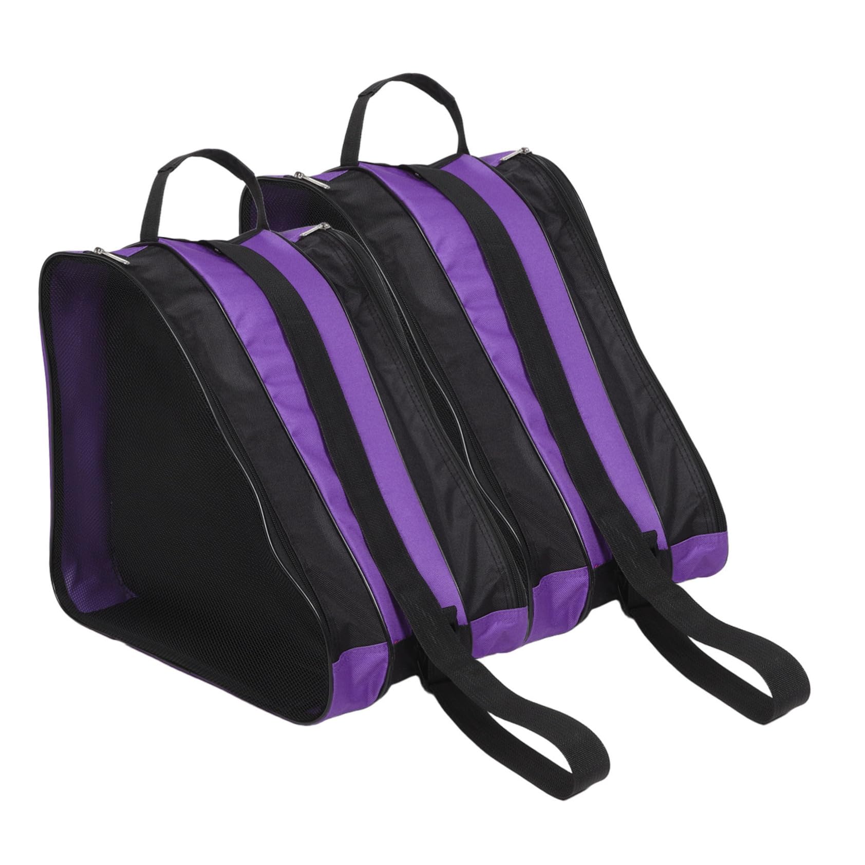 KOMBIUDA Borsa per Pattini a Rotelle 2 Pezzi Oxford, Capiente | Design Multistrato, Tracolla Ergonomica, Uso Outdoor, Adatta a Pattini a Rotelle e Scarpe