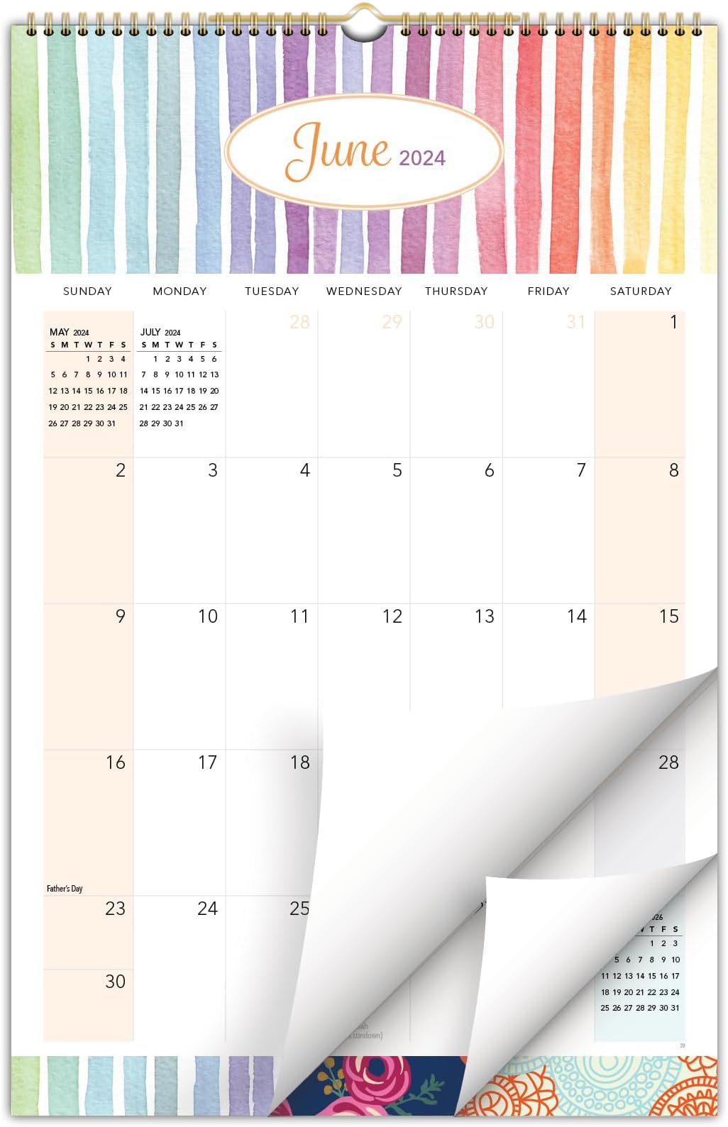 Global Printed Products 20242025 Wall Calendar 11"x17