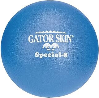 S&S Worldwide Gator Skin Special-8 Foam Ball. 8" Blue, PU Coated Ball with Medium Density Foam Core. No-Sting Balls for kids and teens are Great for GaGa Pits, Kickball, Dodgeball, PE Games and More.