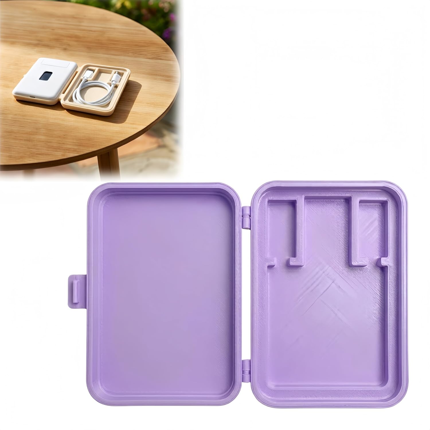 Protective Case Compatible with Ubiquiti UTR Travel Router, Compact Storage Holder for Travel Router and Cable Organizer, Portable Desktop and Travel Protection Box (blue)