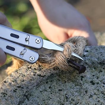 Roxon FT08 Build Your Own Multitool Accessory for Flex Multitool (4 pcs A Set Included Comb, Marlin Spike, Mini Brush, Hook) Good for Outdoor & Camping