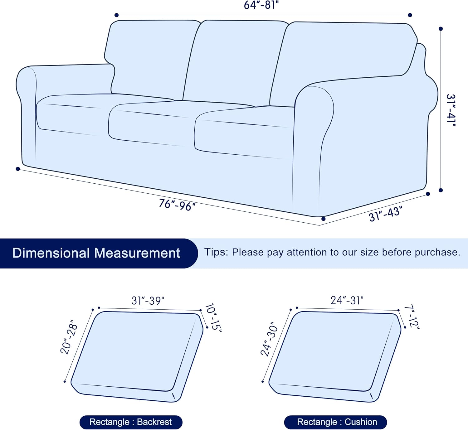 subrtex 7 Pieces Stretch Sofa Slipcover Sets Couch Cover Sets Backrest Cushion Covers Furniture Protector Collection Set for Oversize Sofa Loveseat Chair Slip Covers(Large, Wine) : Home & Kitchen